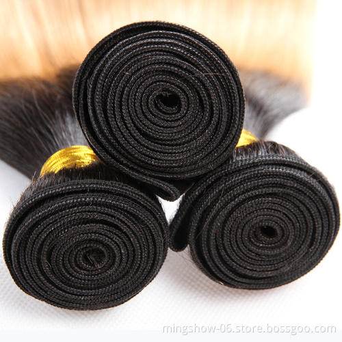 1b/27 straight colored hair extension human hair